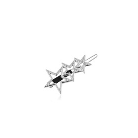 Juliane - Silver Hair Clip With Stars 