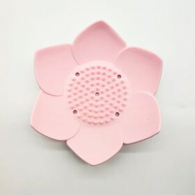 Lotus silikoninen saippua-alusta vaaleanpunainen