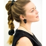 Mori Collective- Diamonds Earrings- Black