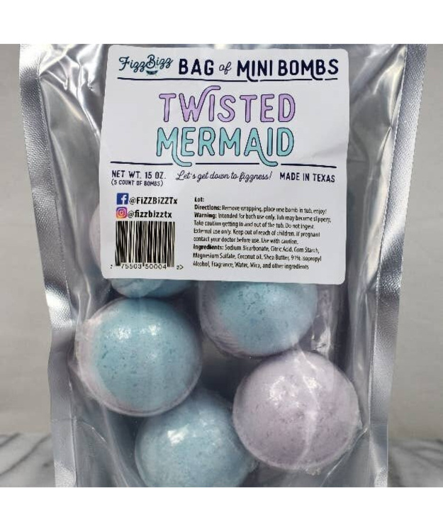 Fizz Bizz Mini Bombs Twisted Mermaid Minikylpykuulat 5kpl