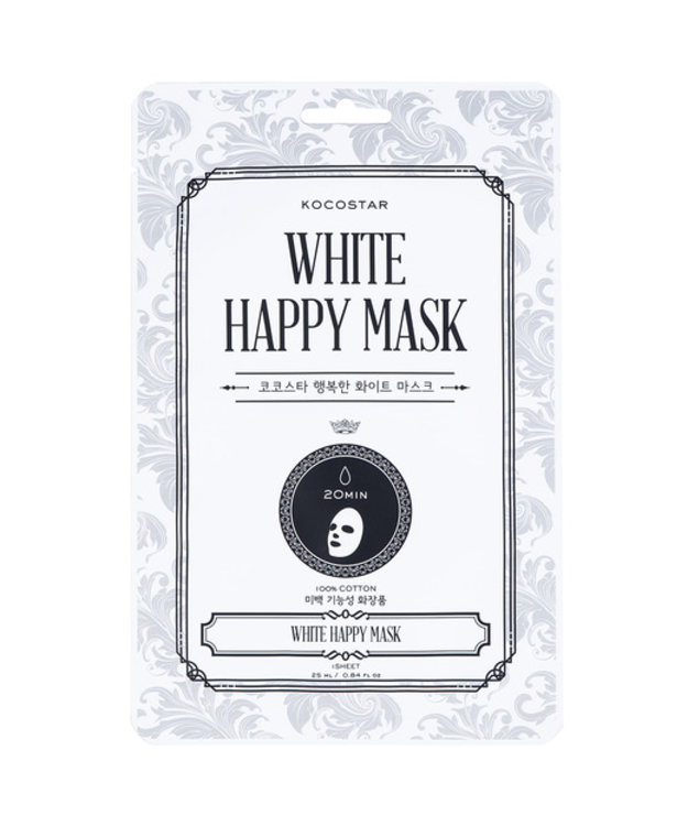KOCOSTAR- White Happy Mask, kirkastava kasvonaamio