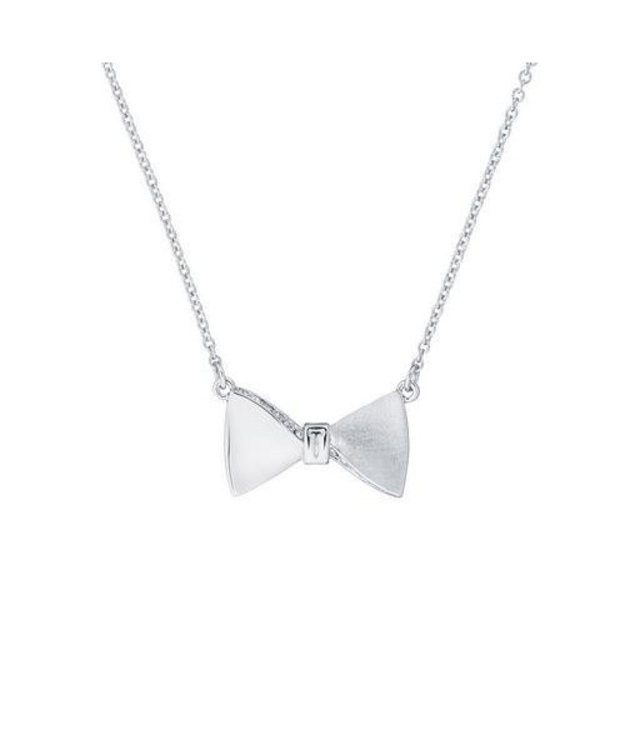 Ted Baker TESSLA- CRYSTAL TUX BOW PENDANT, IMITATION RHODIUM