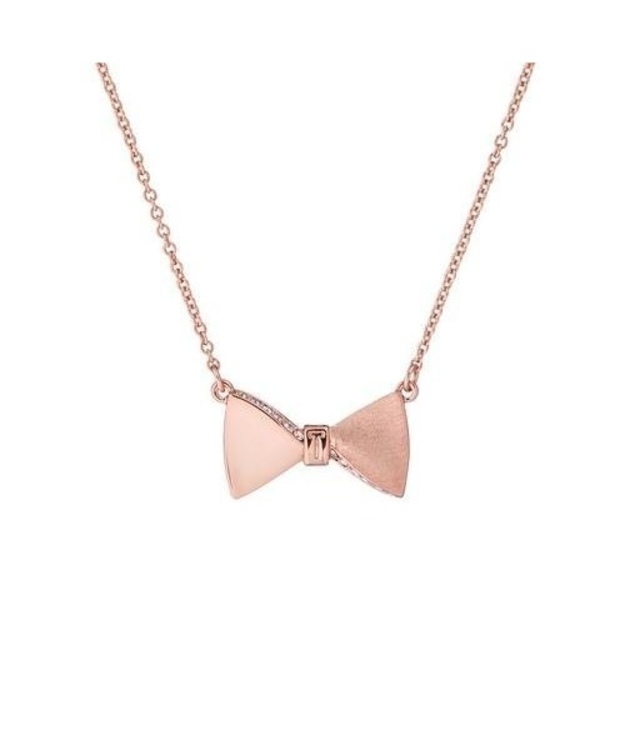 Ted Baker TESSLA- CRYSTAL TUX BOW PENDANT, ROSEGOLD